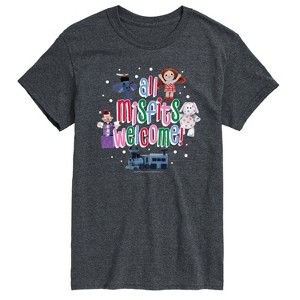 Men's - Rudolph - All Misfits Welcome Short Sleeve Graphic T-Shirt - 1 of 4