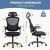 CAVINAS Mesh High-Back Desk Chair with Adjustable Headrest & Flip-Up Arms, Ergonomic Office Chair, Rolling Swivel Adjustable Computer Chair - 3 of 4