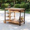 Murcott Outdoor Bar Cart - Natural - SEI - 2 of 4
