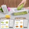 Attop 4-in-1 White Vegetable Chopper – Professional Slicer/Dicer/Shredder for Salads, Onions, Potatoes & Carrots - 3 of 4