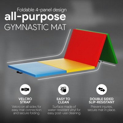 Multi-Color Extra Thick High Density Gymnastics Mat