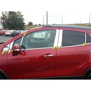 QAA is Compatible with 2013-2020 Buick Encore 12 Piece Stainless Pillar Post Trim PP53564 - 1 of 1