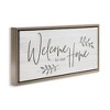 Stupell Industries Welcome To Our Home Country Sign Floating Frame Canvas Art - 2 of 4