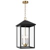 LamQee Large Farmhouse Hanging Lantern Outdoor Pendant Lighting - 2 of 4