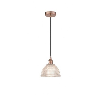 Arietta - 1 Light Cord Hung Mini Pendant In Industrial Style-8.75 Inches Tall and 8 Inches Wide
