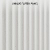 Acekool Farmhouse Buffet Cabinet – Fluted Doors & Adjustable Shelves for Kitchen, Dining, and Living Room (Natural Oak) - 4 of 4