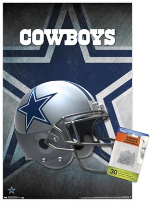 Trends International NFL Dallas Cowboys - Drip Helmet 20 Wall Poster,  22.375 x 34, Premium Unframed Version