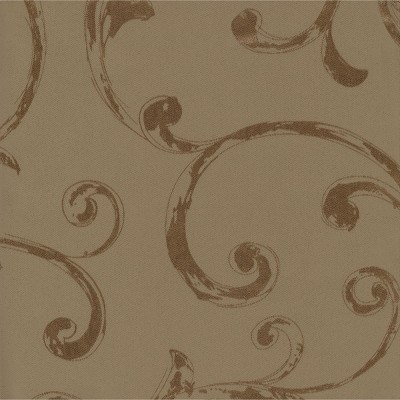 Taupe Jacquard Blackout Energy Efficient Window Curtain Panel