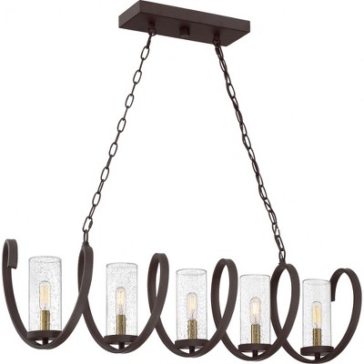 Quoizel Lighting Tumult 5 - Light Island Pendant Light in  Western Bronze