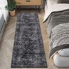 Machine Washable Modern Area Rug Geometric Distressed Non Slip Stain Resistant Non Shedding Pet Friendly Rugs for Living room Bedroom Kitchen - 3 of 4