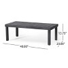 NicBex Outdoor Dining Table Set Wood/Glass Coffee Table & Loveseat with Cushion,Patio Furniture Set for Garden, Backyard, Porch - 4 of 4