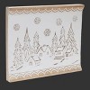 Winter Village Wall Art Wood 19 Inch Rustic Christmas Wall Decor by Melrose - 3 of 3