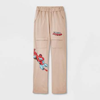 Boys' Marvel Spider-Man Adaptive Jogger Pants - Light Brown