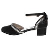 Badgley Mischka Girls' Low Heeled Dress Shoes. (Little Kids/Big Kids)Black, Size: 8 - image 3 of 4