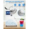 Snow Cone Maker, Electric Ice Shaver Machine - Stainless Steel Dual Blades with Acrylic Box for Home, Restaurants - 2 of 4
