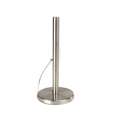 Mind Reader Standing Paper Towel Holder, Silver