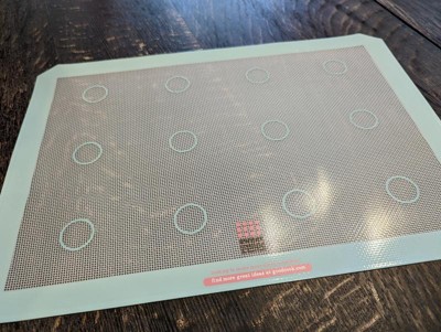 Sweet Creations 16x11 Silicone Baking Mat Light Aqua Blue