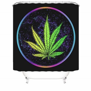 Green Weeds Shower Curtains for Bathroom Waterproof Fabric Bath Curtain Durable Soft Stylish Bathroom Decor 72x72 Inch - 1 of 1