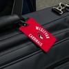Wesleyan University Cardinals Logo Luggage ID Tags Suitcase CarryOn Cards  Set of 2 - 4 of 4