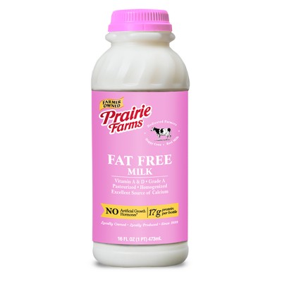 Prairie Farms Skim Milk UHT - 14 fl oz