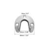Unique Bargains Stainless Steel U-Shaped Design Closet Rod Brackets - 2 of 4