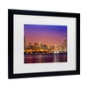 Trademark Fine Art - Mike Jones Photo Chicago Dusk full skyline Matted Framed Art - 3 of 4