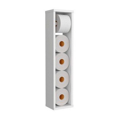 LunaLulinlk 28" High Toilet Paper Holder Narrow Shelf Organizer for Bathroom, Living Room, Kitchen