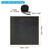 Unique Bargains Plastic Golden Edge Bouquet Flower Wrapping Paper 3 Packs with 3 Rolls Ribbons Black - 2 of 4