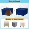 Unique Bargains Polyester Rectangular Stretchy Elastic Stool Cover Medium Fit Length 23"-27" - 4 of 4