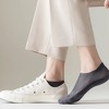 Anna-Kaci Men's No-Show Mesh Socks with Non-Slip Silicone Heel Grip and Breathable Low-Cut Design 3-Pack - 2 of 4