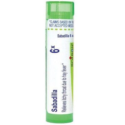 Sabadilla 6X by Boiron Homeopathic Single Medicine For Allergy  -  80 Pellet