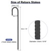 Unique Bargains Galvanized Steel Anti-Rust Durable Garden Stake - 2 of 4
