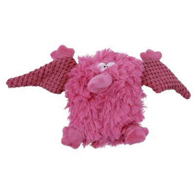 goDog PlayClean Pterodactyl Dinosaur Squeaker Plush Pet Toy for Dogs & Puppies