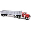 Kenworth W900 Frameless Dump Truck Red and Chrome "Long Haul Trucker" Series 1/32 Diecast Model by New Ray - 2 of 3