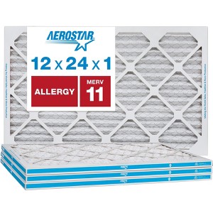 Aerostar AC Furnace Air Filter - Allergy - MERV 11 - Box of 4 - 1 of 4