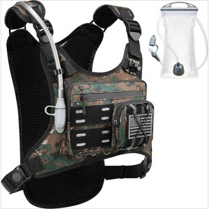 All-in-One Hydration Vest with Bladder, Lightweight Running Pack with Gear Holder & Reflective Panels - 1 of 4