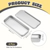 Unique Bargains Metal Anti-Oxidation Slide Top Rectangular Tin Containers 3.1" x 1.3" x 0.4" 4 Pcs - 2 of 4