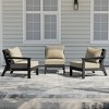 WestinTrends Avalon Outdoor Patio HDPE Sectional Sofa with Patio Cushions - 2 of 4