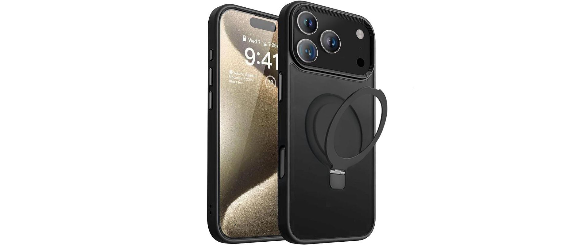 Entronix [Magnetic] Case Compatible with iPhone 17 Pro Max - Translucent Frosted Matte Gripstand