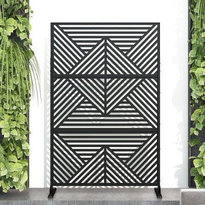 PexFix Outdoor Metal Privacy Screen Garden Fence in Geometry Pattern