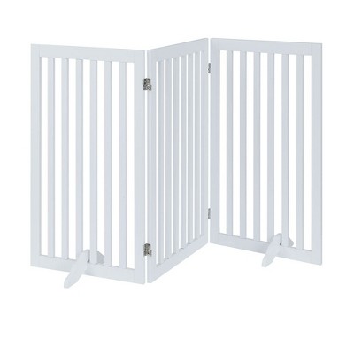 unipaws Classic Indoor Dog Gate Wooden Pet Safety Gate