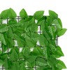 vidaXL Balcony Screen with Green Leaves 236.2"x39.4" - 4 of 4