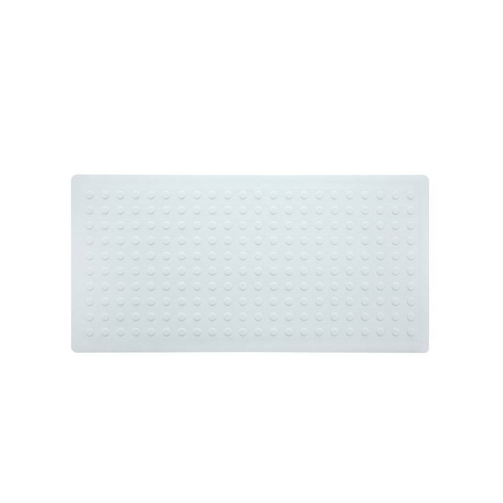 Photos - Bath Mat XL Non-Slip Rubber Bathtub Mat with Microban White - Slipx Solutions