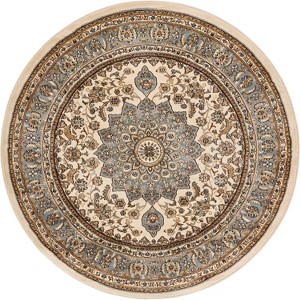 Well Woven Sultan Medallion Oriental Persian Floral Formal Traditional Modern Classic Thick Soft Area Rug - 1 of 4