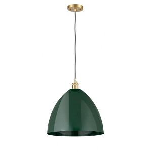 Plymouth Dome - 1 Light Cord Hung Mini Pendant In Industrial Style-18.75 Inches Tall and 16 Inches Wide - 1 of 1