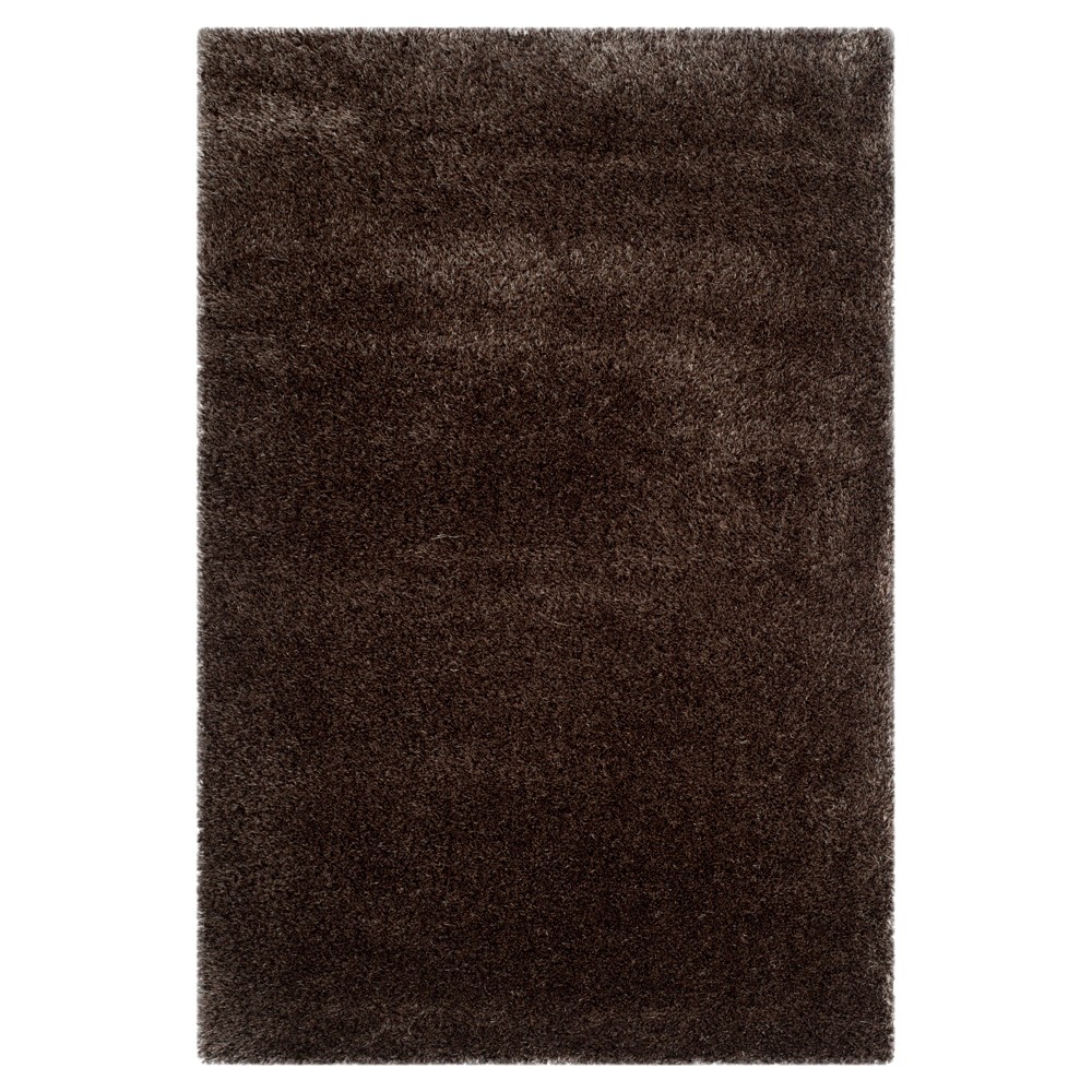 Brown Solid Loomed Area Rug - (4'x6') - Safavieh