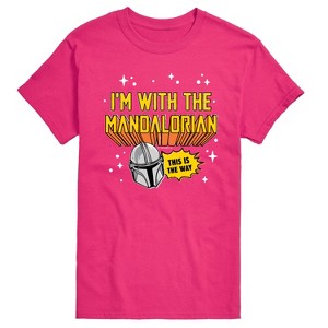 Men's - Star Wars - The Mandalorian Im With Mando Short Sleeve Graphic T-Shirt - 1 of 3