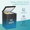 Simzlife Chest Freezer with Removable Basket,Mini Freezer Countertop, Black - 2 of 4