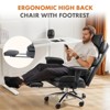 Lyngins Modern Reclining Home Office Desk Chair with Footrest & Lumbar Support,High Back Swivel Task Chair for Office,Study,Studio - 2 of 4
