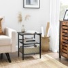 Nightstand,  Side Tables, End Tables with Adjustable Mesh Shelves - 4 of 4